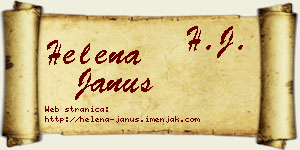 Helena Janus vizit kartica